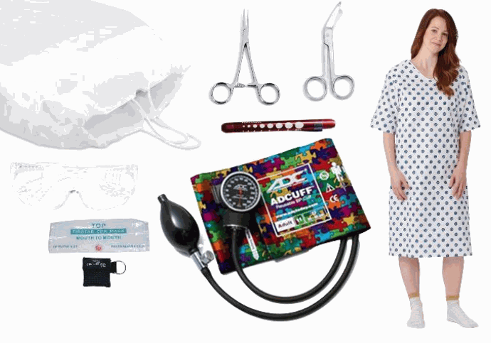 McCoy Skills Kit and Patient Gown