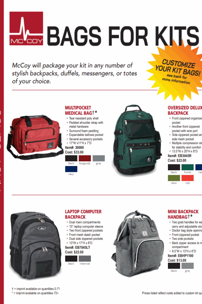 Kit Bag Catalog Cover